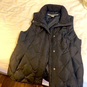 black puffer vest